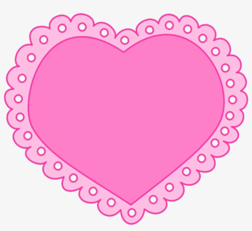 Corazon Vector Rosa Encaje Corazones Corazón De Vectores Png Png