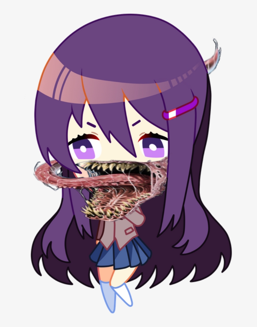 Funangry Chibi, But She's Also Venom - Doki Doki Chibi Yuri, transparent png download