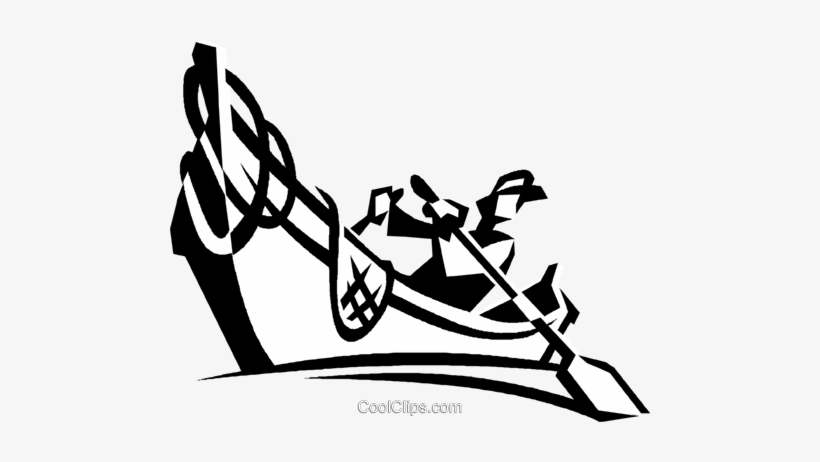 Rowboat Royalty Free Vector Clip Art Illustration, transparent png download