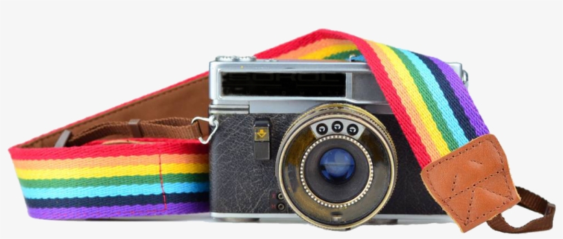Rainbow Funky Camera Strap - Imo - Camera Strap – Red Village, transparent png download