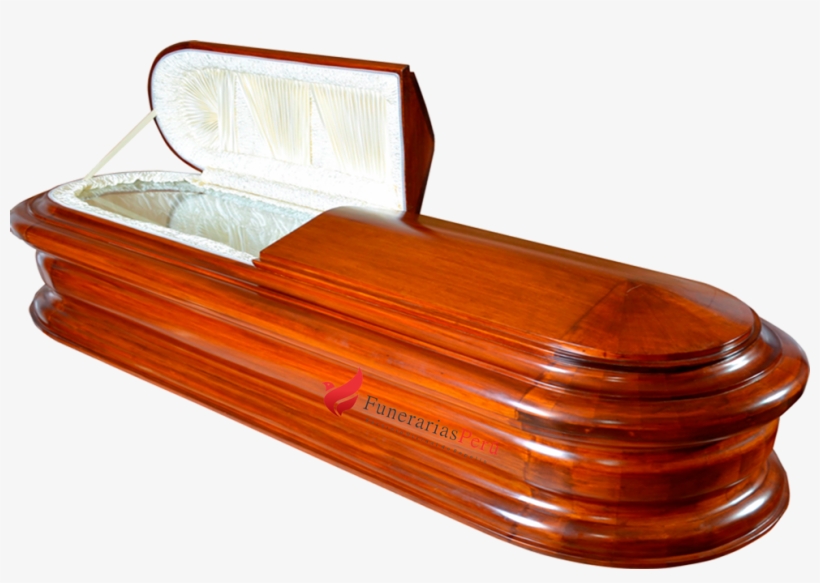 Ataud De Madera Laqueado Natural - Alt Attribute, transparent png download
