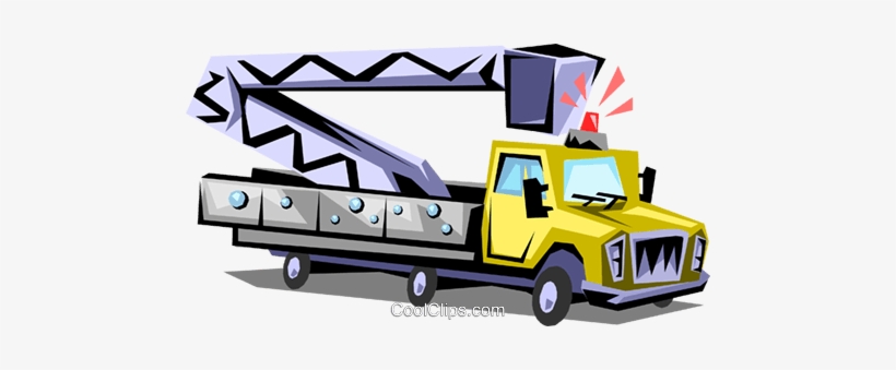 Cherry Picker Truck Royalty Free Vector Clip Art Illustration - Energy, transparent png download
