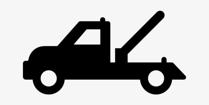 Tow Truck Silhouette Png, transparent png download