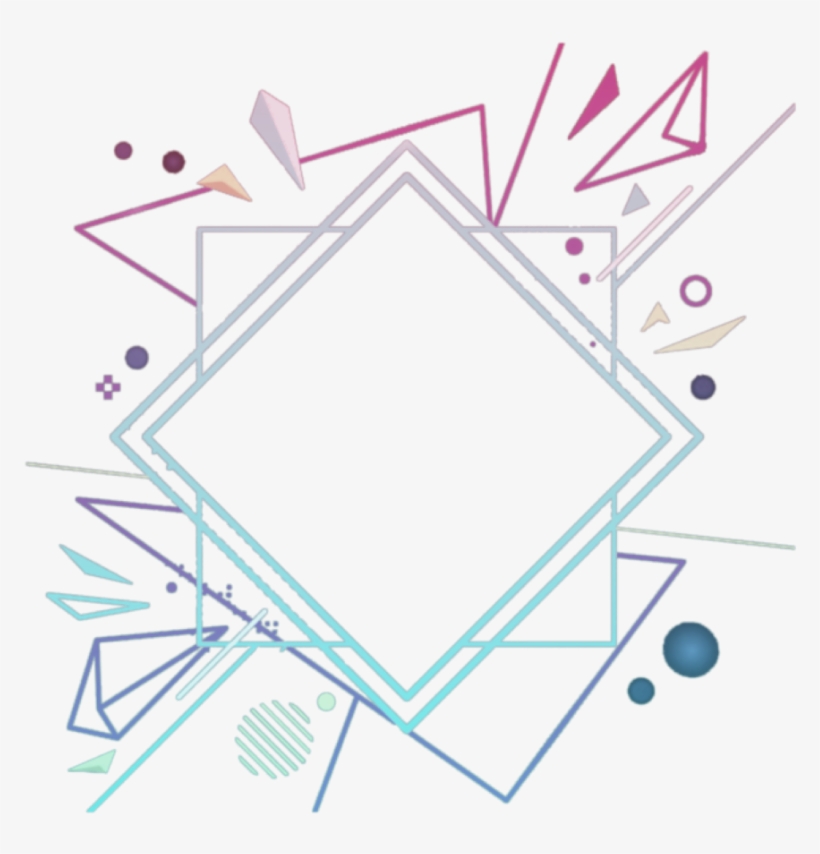 Mq Frame Frames Geometric Gradient Stars Border - Tuba Büyüküstün, transparent png download