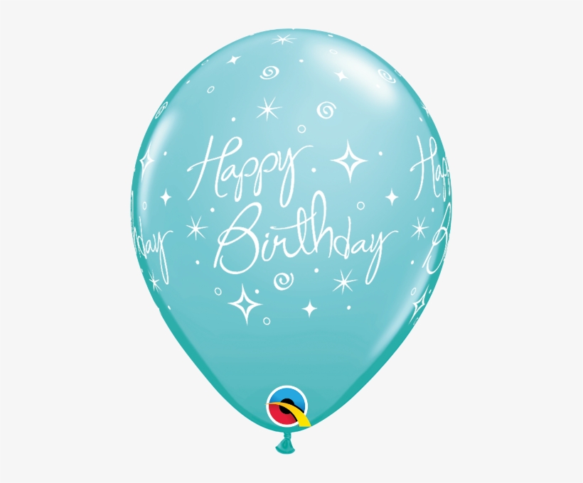 Happy Birthday Elegant Sparkles & Swirls Fashion Caribbean - 30" Black And Silver Happy Birthday Sparkles, transparent png download