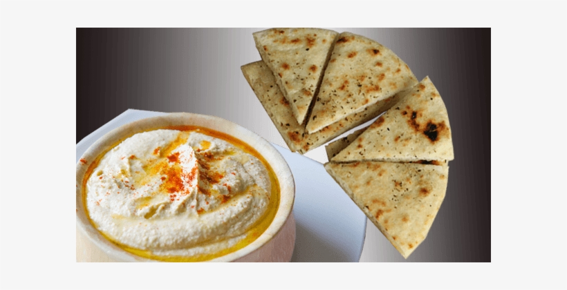 Hummus & Pita Bread - Hummus And Pita Png, transparent png download