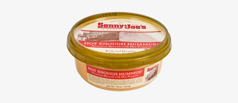 Hot Enough Hummus <br> - Sonny & Joes Hummus, Galilee - 10 Oz, transparent png download