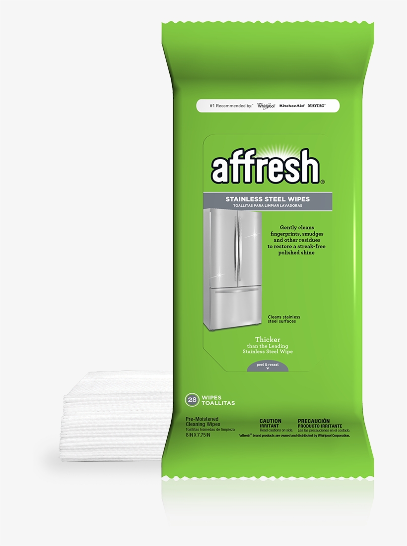 Stainless Steel Cleaning Wipes - Affresh W10549851 Dishwasher Cleaner With 6 Tablets, transparent png download