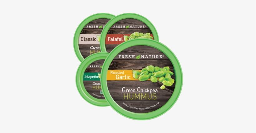 Fresh Nature Hummus Products Photo - Green Chickpea Jalapeno Hummus, transparent png download