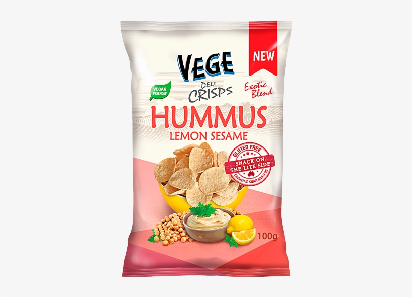 Gently Flavoured With The Complementary Lemon Sesame - Vege Chips - Original Deli Crisps: Purple & Orange, transparent png download
