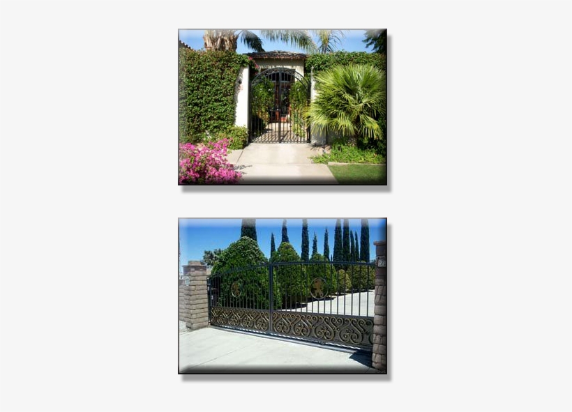 Wrought Iron Drive Through Gate By Precision Garage - Palm Springs, transparent png download