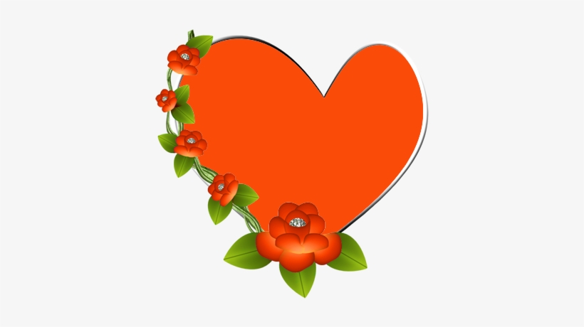Heart - Orange Heart Clip Art, transparent png download