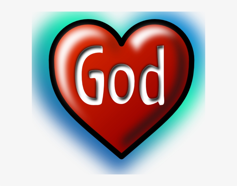 Free Vector God Heart Clip Art - God Clip Art, transparent png download