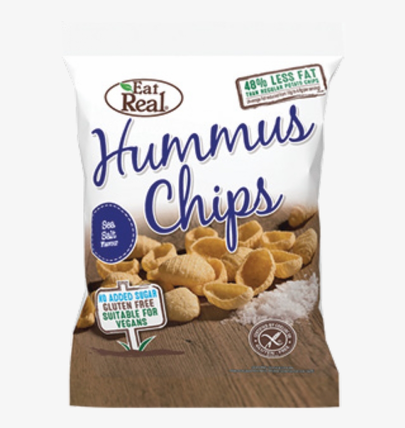 Eat Real Hummus Chips Seal Salt - Eat Real Hummus Chips Sea Salt, transparent png download