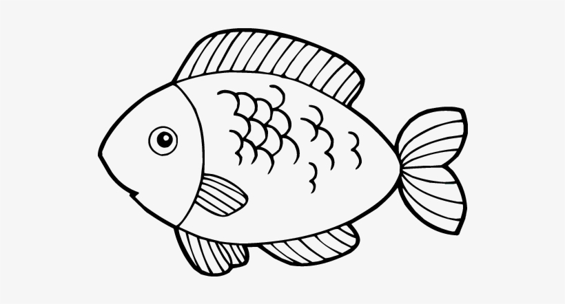 Dibujos De Pescados - Fish Meat Coloring Pages PNG Image | Transparent ...