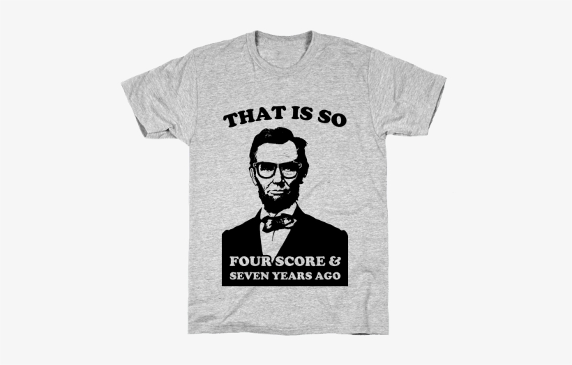 Hipster Abe Mens T-shirt - Abraham Lincoln, transparent png download