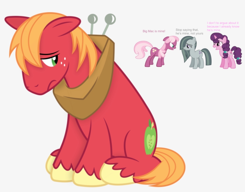 Argument, Big Macintosh, Cheerilee, Marble Pie, Safe, - Sugar Belle And Big Macintosh, transparent png download