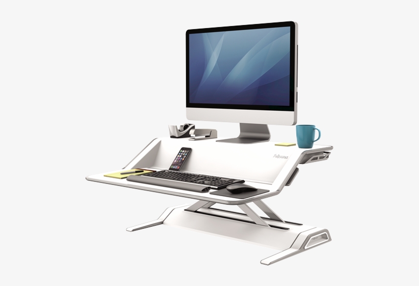 Lotus™ Sit-stand Workstation - Fellowes Lotus Sit Stand Workstation, transparent png download