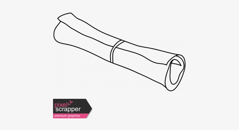 Diploma/scroll Doodle - Candies Doodle Png, transparent png download