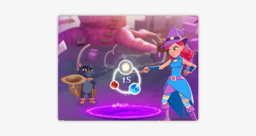 This Magical Orb Will Obliterate Even The Peskiest - Bubble Witch 3 Saga, transparent png download