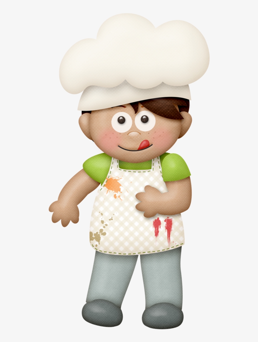 Cozinheiros Food Menu, Clips, Recipe Cards, Kitchen - Boneco Confeiteiro Desenho Png, transparent png download