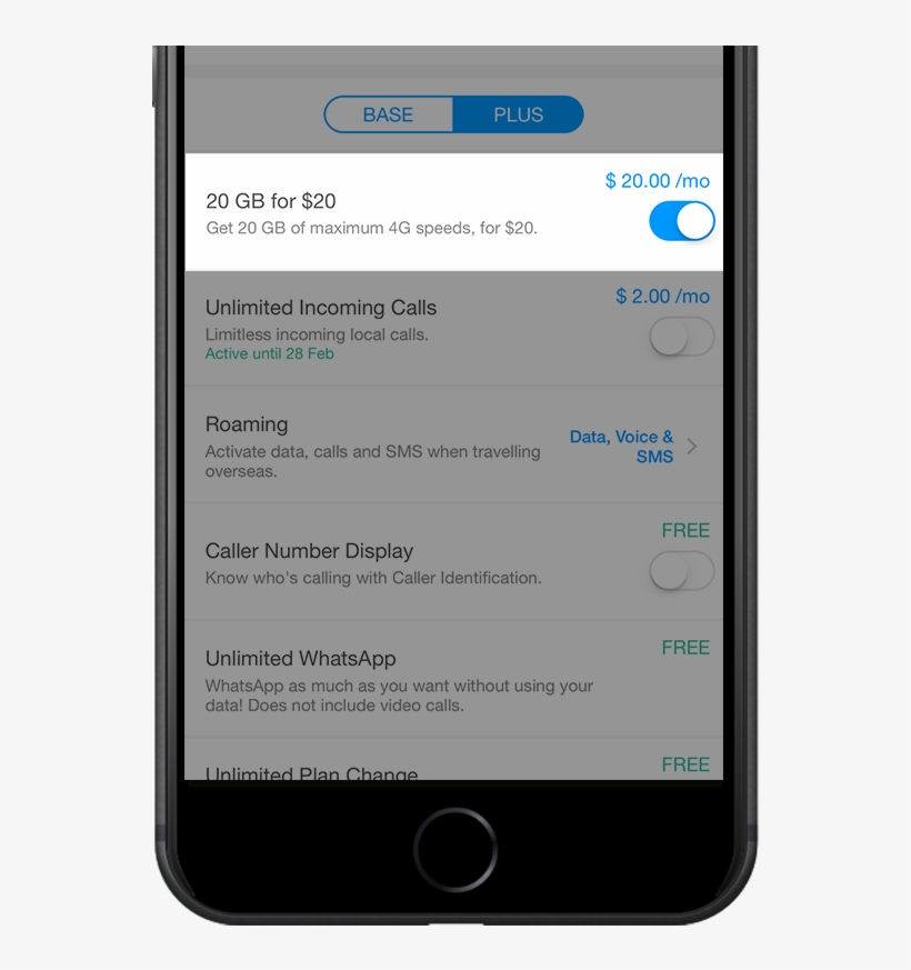Plus Option Phone V2 - Mobile Phone, transparent png download