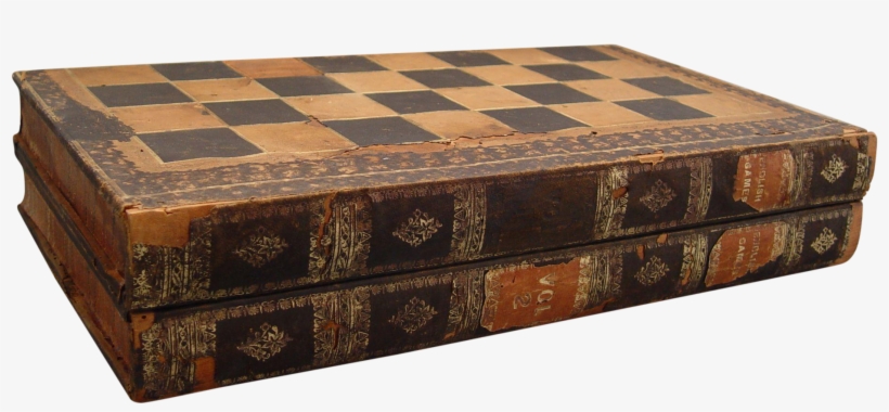 Backgammon Chess Board Book Box On Chairish - Chessboard, transparent png download