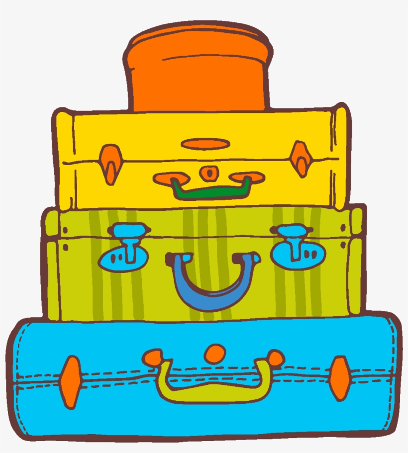 Vector Dibujado A Mano Maleta Superposición - Vector Graphics, transparent png download