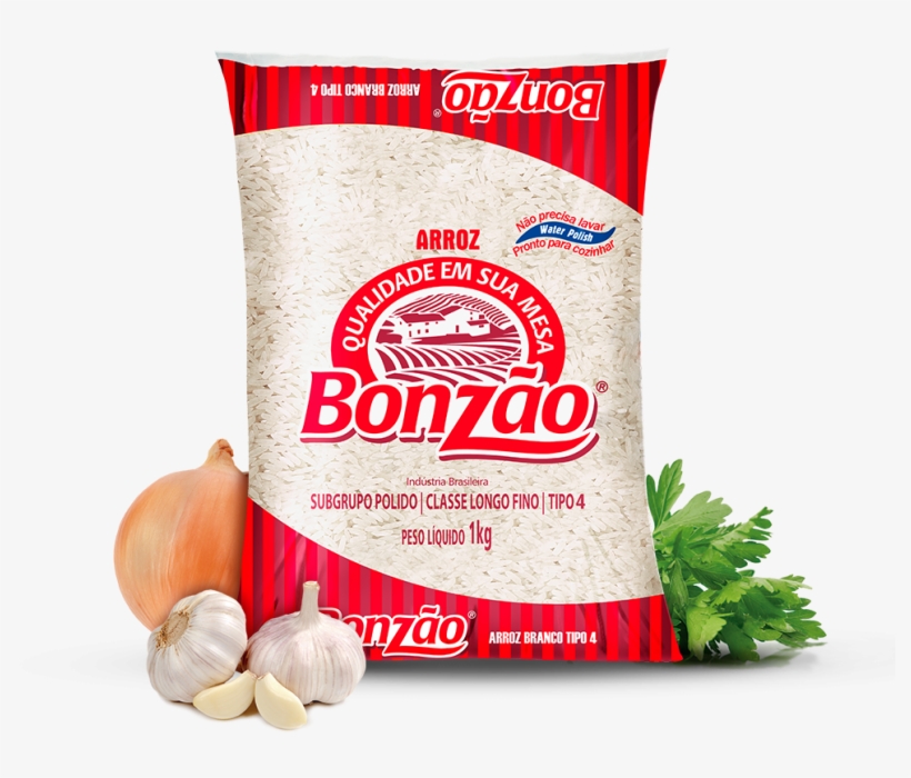 Arroz Branco Bonzão T4 - Garlic, transparent png download
