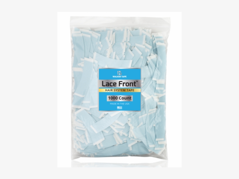 Lace Front Support Tape Straight Strips W/ 1000pcs - Walker Tape New Walker Lace Front Support Blue Liner, transparent png download