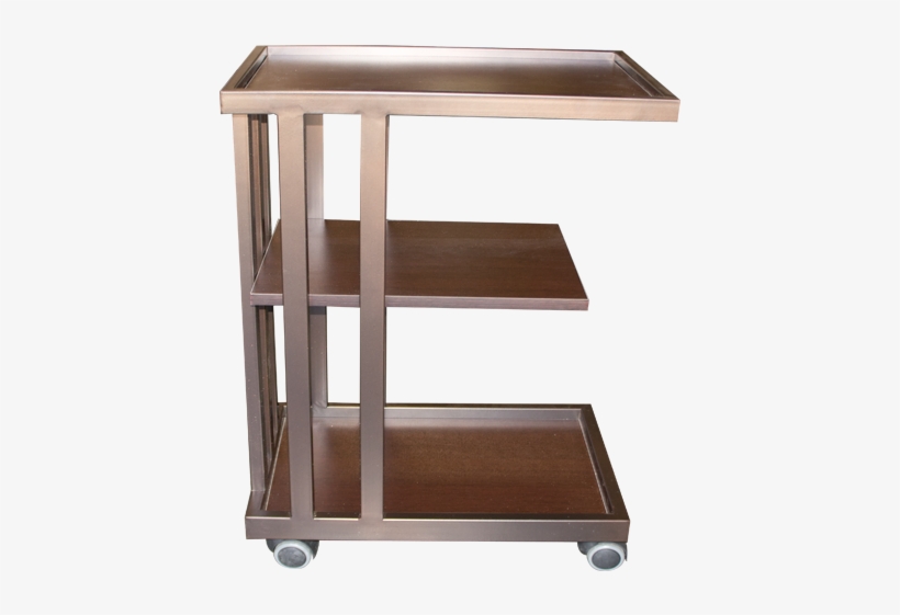 3 Tier Wooden Spa Shelf Rolling Cart- Coffee - Shelf, transparent png download