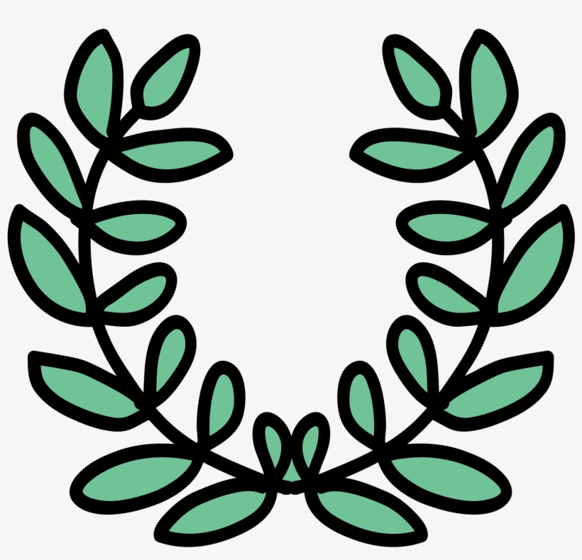 Laurel Wreath Icon - Coroa De Louros Emoji Png, transparent png download