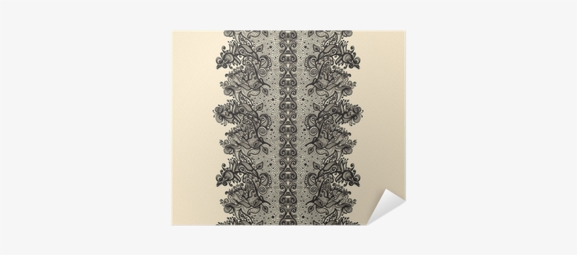 Abstract Lace Ribbon Vertical Seamless Pattern Poster - Abstraction, transparent png download