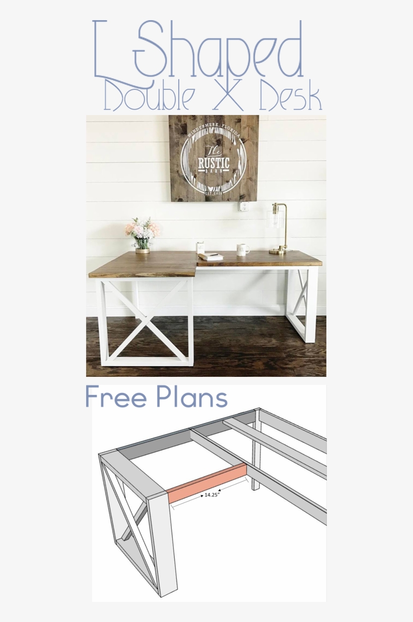 Diy Office Desk - Woodworking, transparent png download