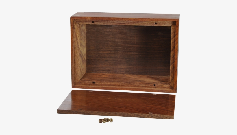 Urn Compartment Shown Of Wood Urn With Threaded Screw - Wooden Box Base, transparent png download