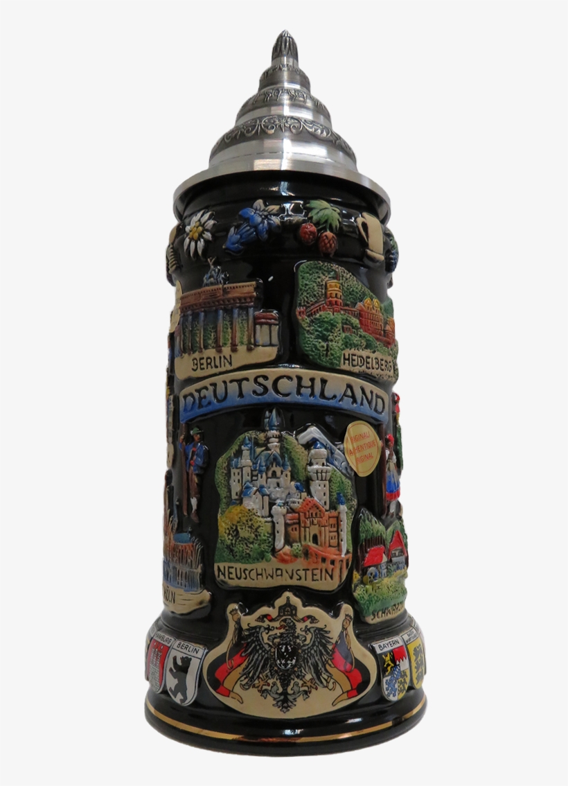 Beer Stein - Black Panorama Germany 0.75l, transparent png download