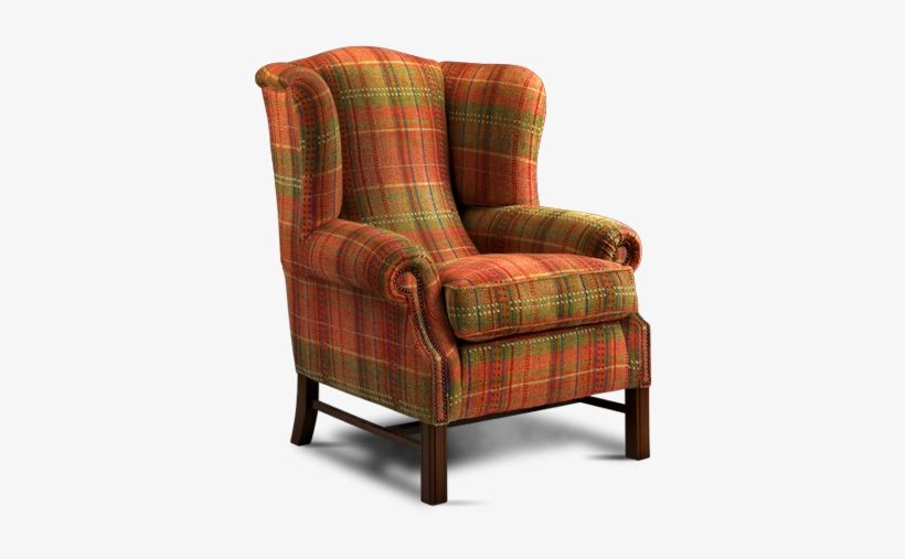 Old English Fabric Chair - Old English Arm Chair, transparent png download