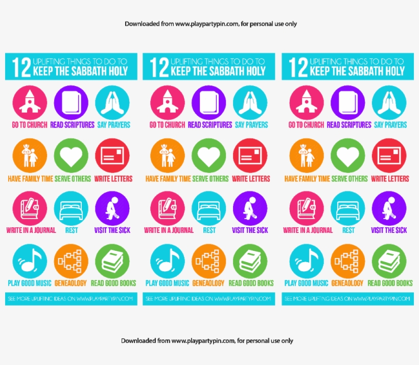 These Keeping The Sabbath Day Mistletoe Border Png - Keep The Sabbath Holy Crafts, transparent png download