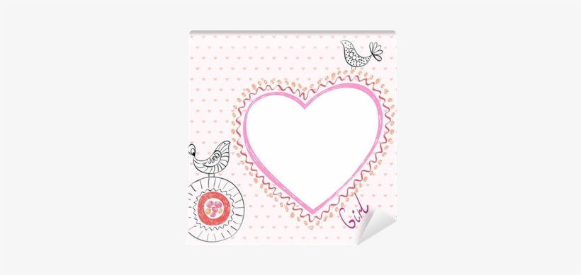 Hand Drawn Frame With Flower And Birds - Restaurant, transparent png download