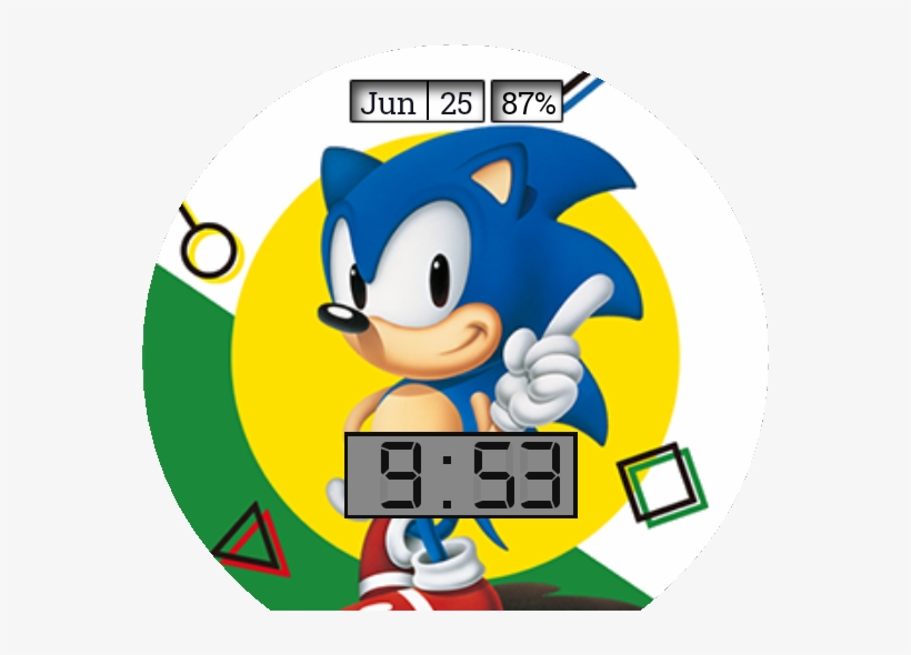 Retro Sonic The Hedgehog Digital Watch - Sonic The Hedgehog Play Now, transparent png download