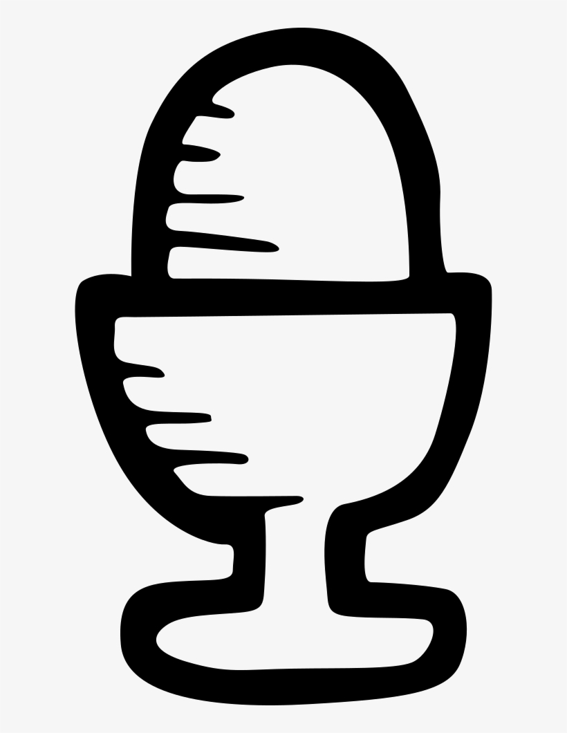 Egg Hand Drawn Food On A Bowl Comments - Food, transparent png download