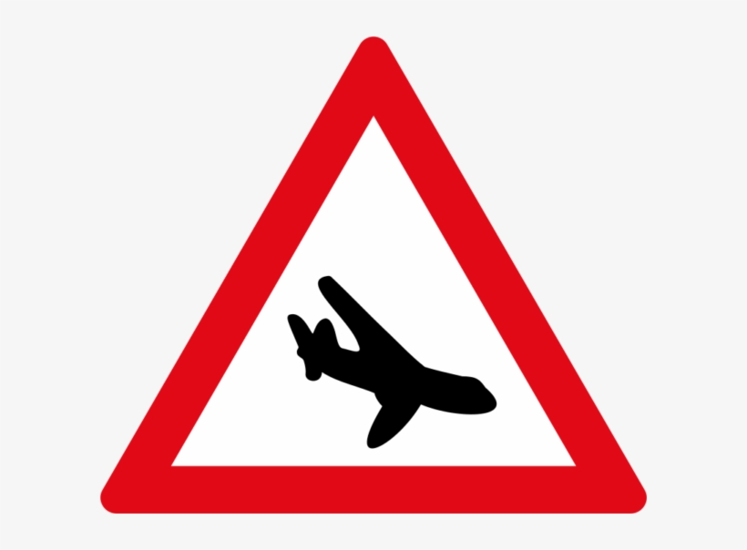 Low Flying Aircraft Sign - Old People Road Sign Uk, transparent png download