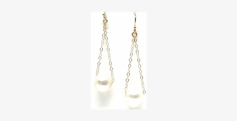 Pearl Chain Earring - Earring, transparent png download