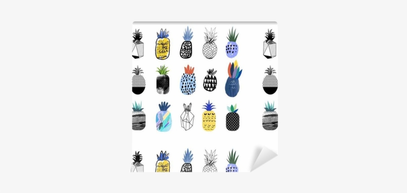 Collection Of Cute Pineapples With Different Textures - Recover Pineapple Iphone 6/6s/7/8 Case - Blue, transparent png download