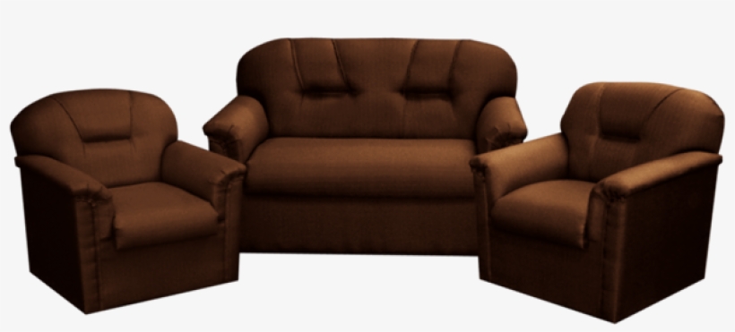 Juego De Living Jecay Arturo 211 Cuerina Chocolate - Recliner, transparent png download