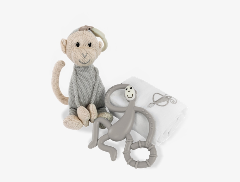 Grey Gift Set - Matchstick Monkey Teething Gift Set, transparent png download