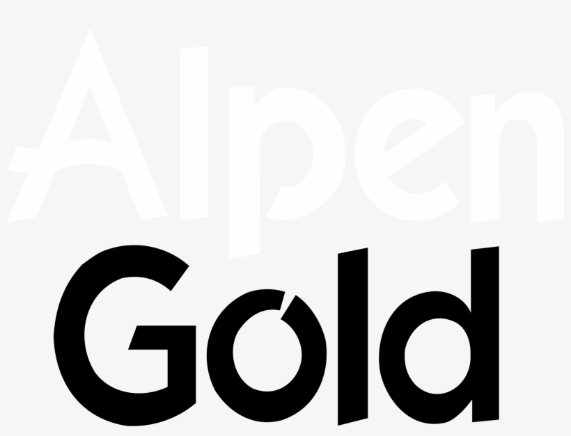 Alpen Gold Logo Black And White - Portable Network Graphics, transparent png download