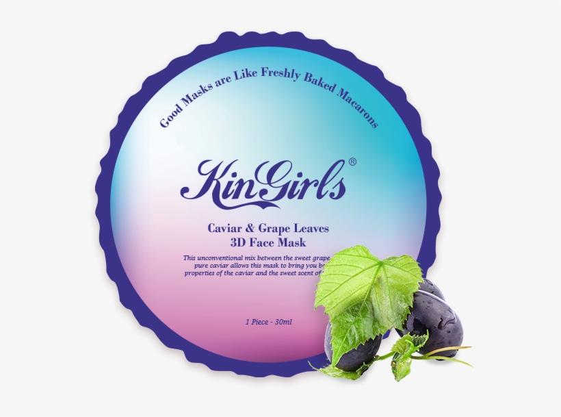 Kingirls Caviar And Grape Leaves 3d Face Mask - Facial, transparent png download