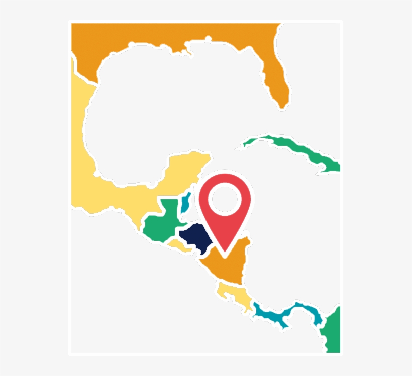 Central America Map - Map, transparent png download