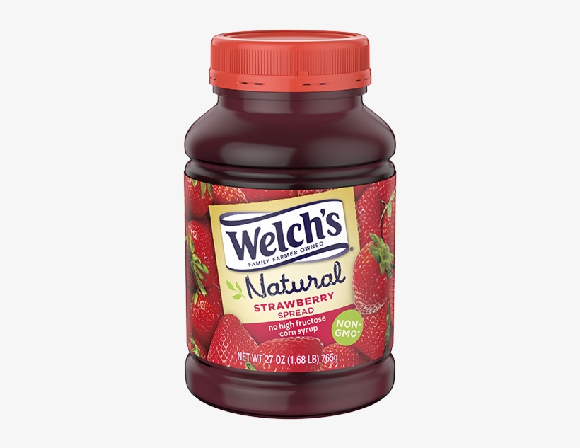 Thumbnail - Welch's Natural Spread, Strawberry - 27 Oz Jar, transparent png download